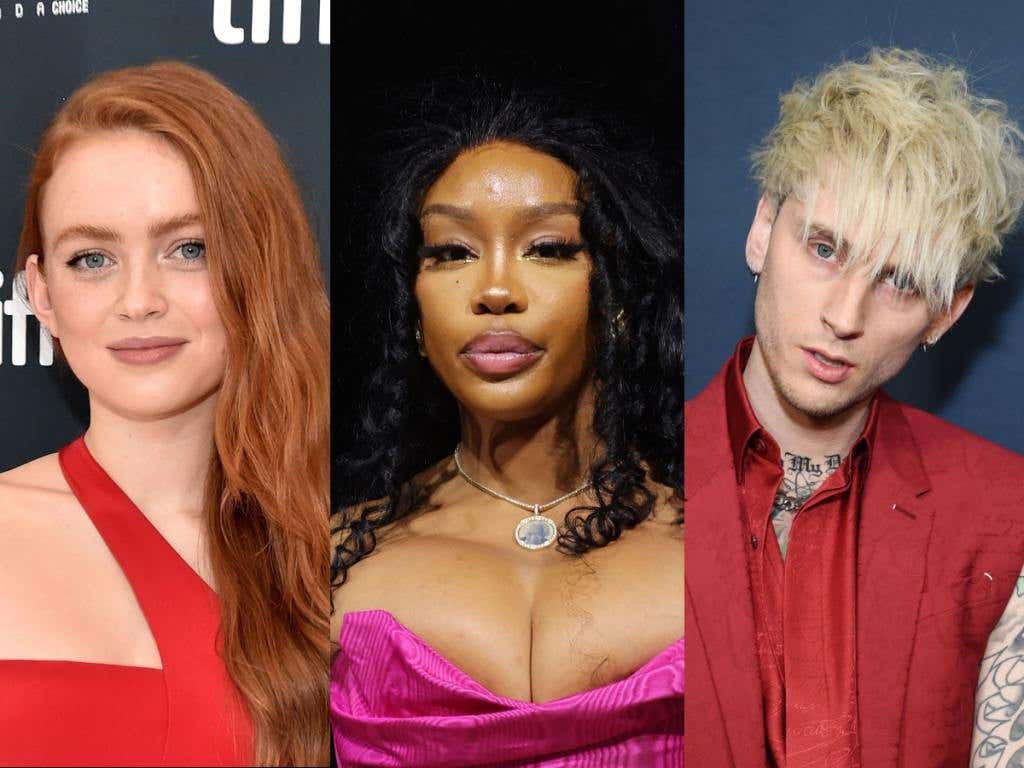 sadie sink, sza, machine gun kelly