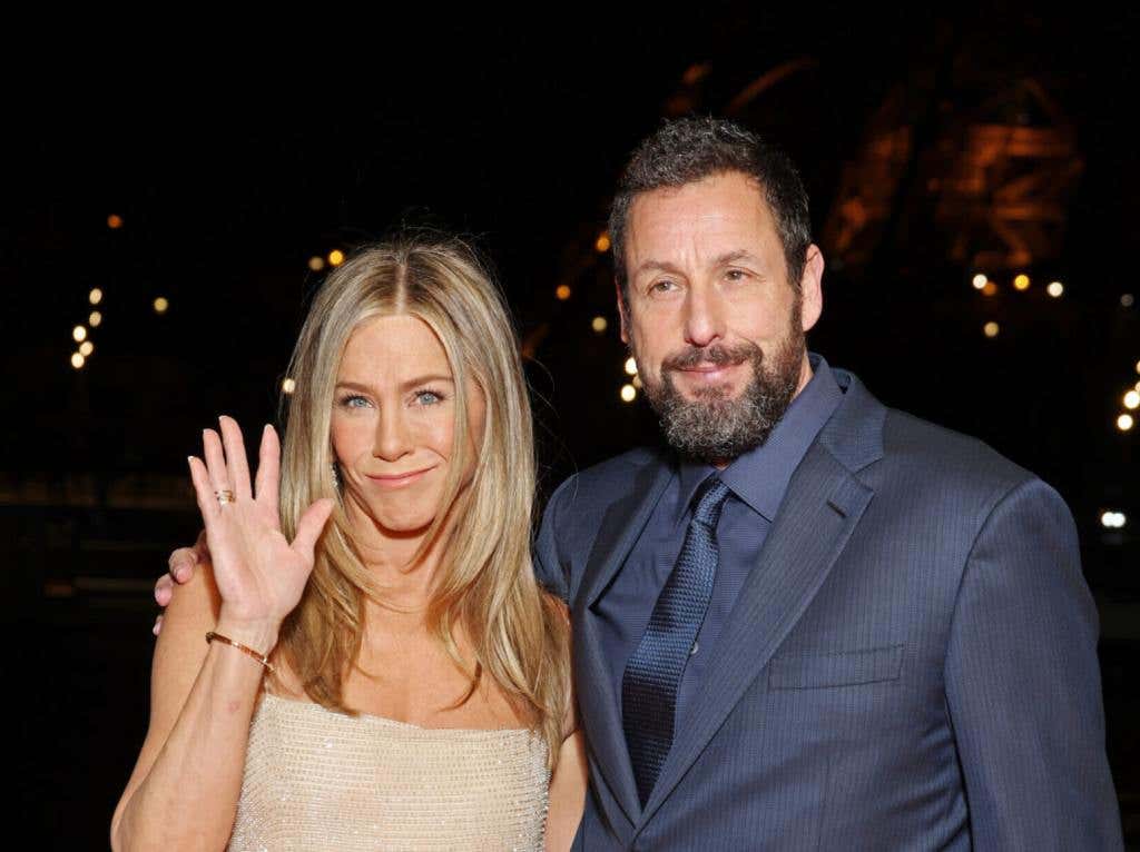 Jennifer Aniston and Adam Sandler