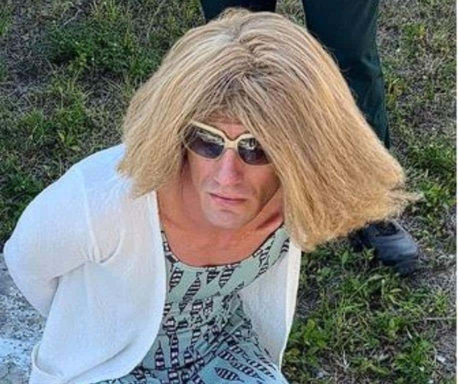 A Florida man's attempt to steal a boat was thwarted by deputies after they caught him disguised as a woman in a bold "man in a dress" scheme.