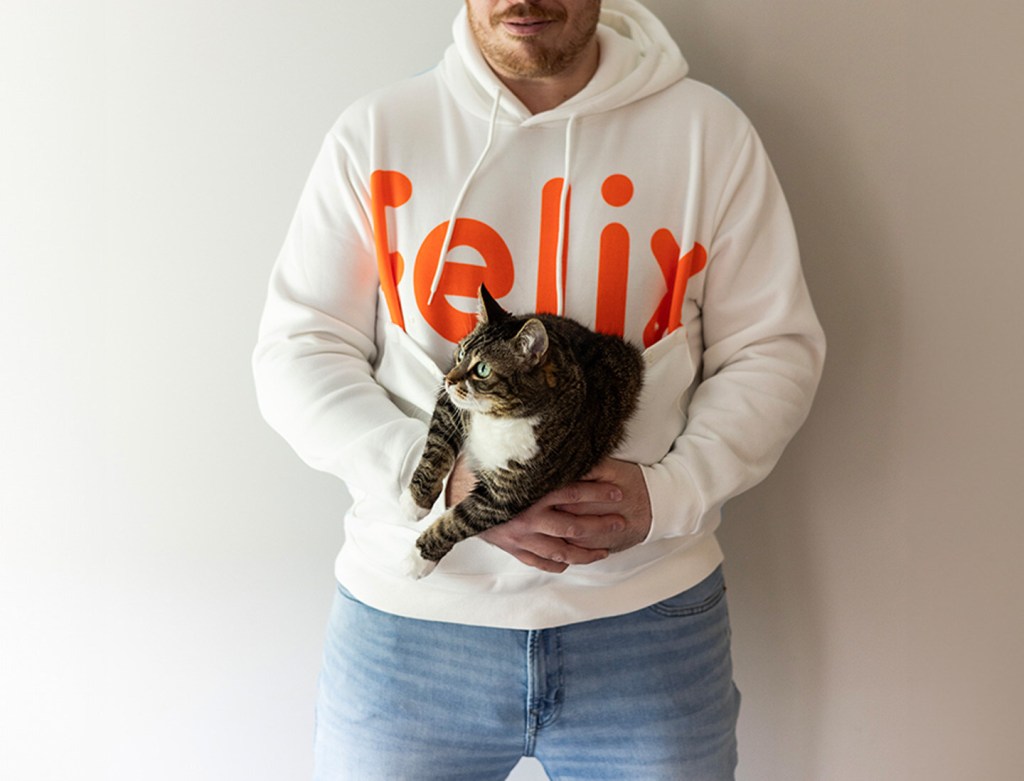 Snag your limited-edition cat dad hoodie by Felix Cat Insurance and join the #catdadclub!