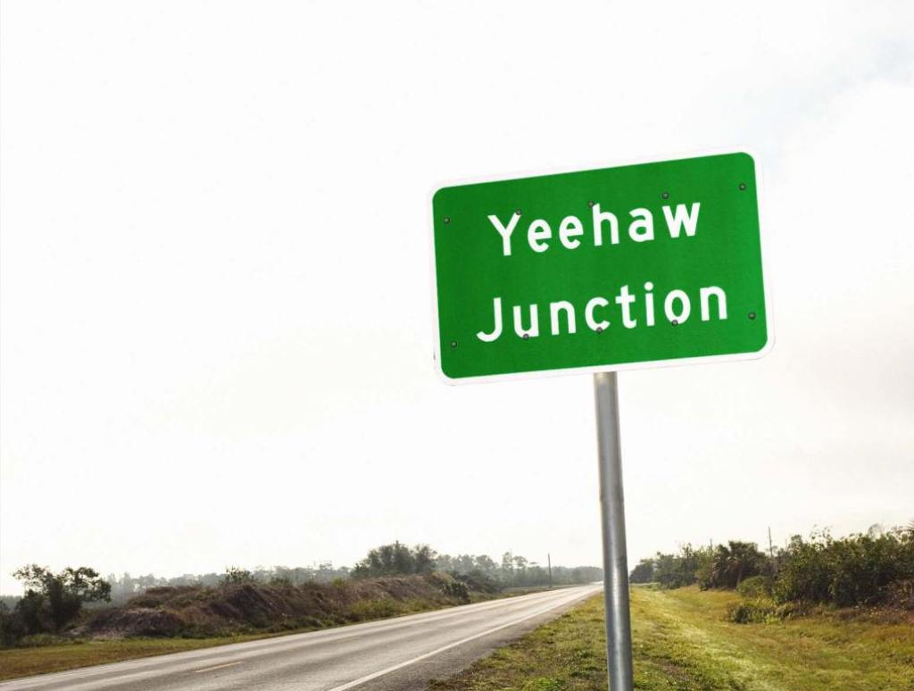 yeehaw junction florida, Unusual Town Names, but not on the weirdest small towns list